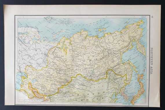 Original 1899 map - Northern Asia