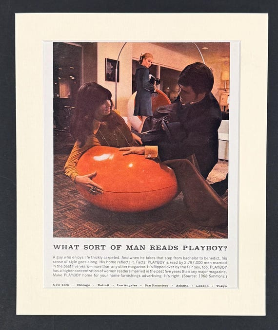 Playboy Magazine - Original Vintage February 1969 Editorial Advert