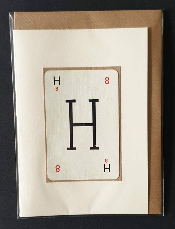 Original vintage Lexicon letter card - H