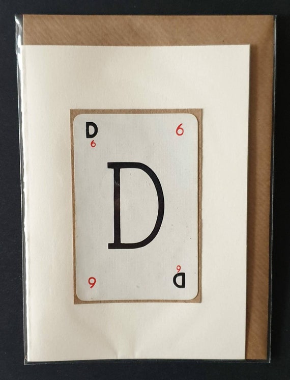 Original vintage Lexicon letter card - D