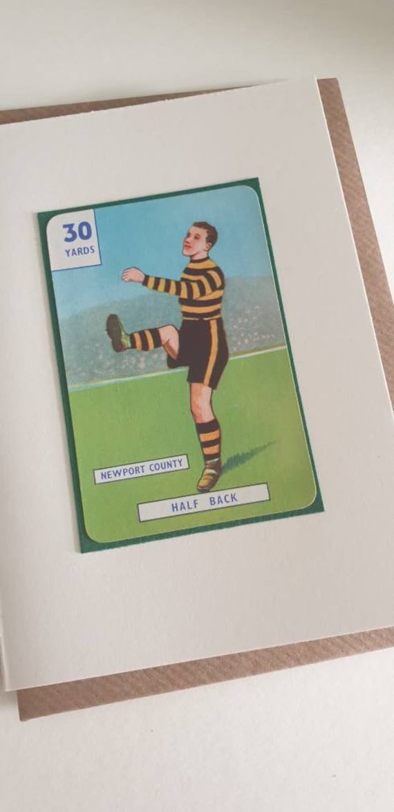 Original 1950s 'It's a Goal' card Newport County