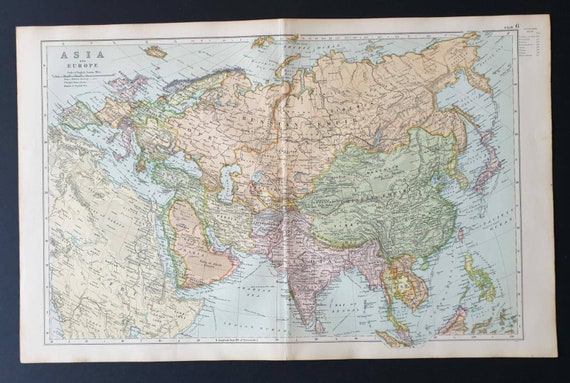 Original 1908 map - Asia