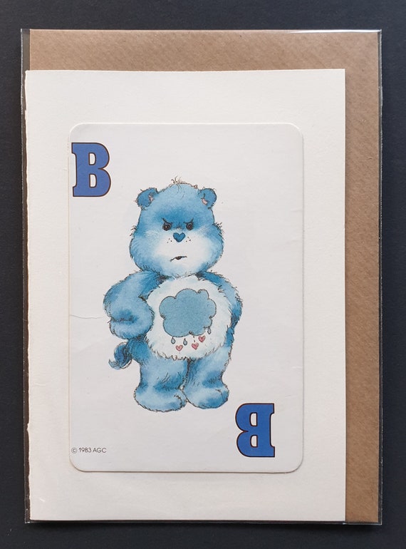 Grumpy Bear - Original vintage Care Bear cards