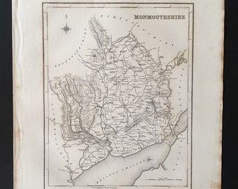 Monmouthshire - Original 1831 map