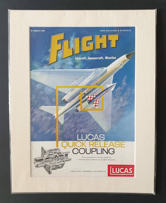 Original March 1961 Flight Magazine cover - Lucas