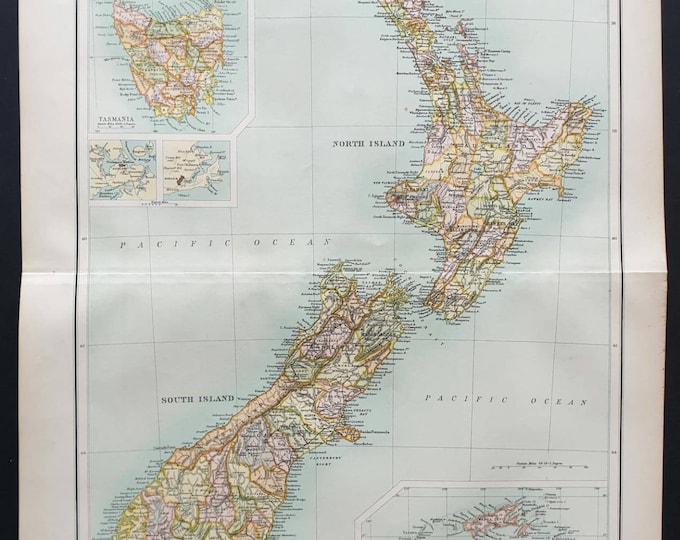 Original 1899 map - New Zealand