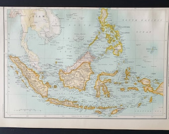 Indian Archipelago - Original 1899 map