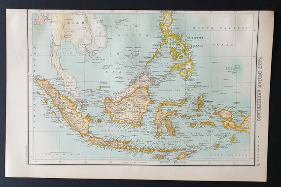 Original 1899 map - Indian Archipelago