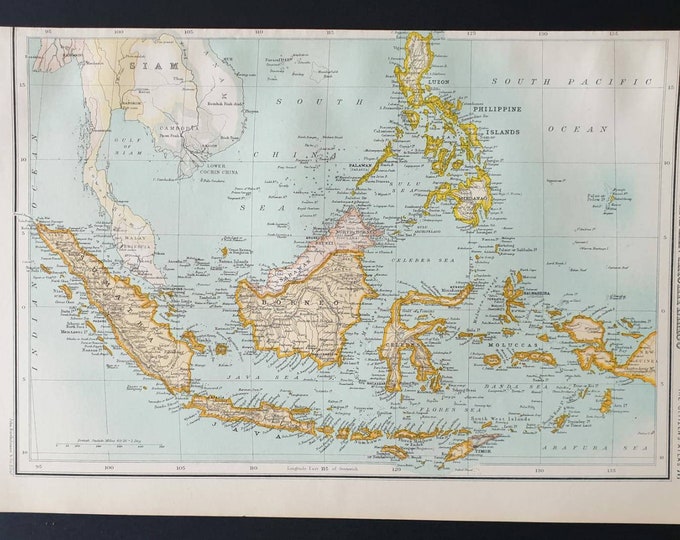 Original 1899 map - Indian Archipelago