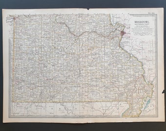 Missouri (Southern Part) - Original 1902 map
