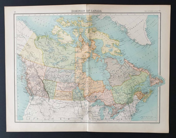Original 1899 map - Dominion of Canada