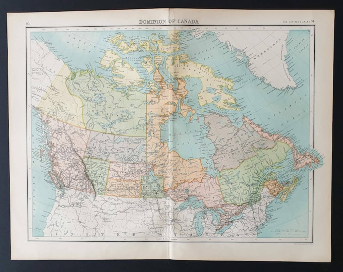Original 1899 map - Dominion of Canada