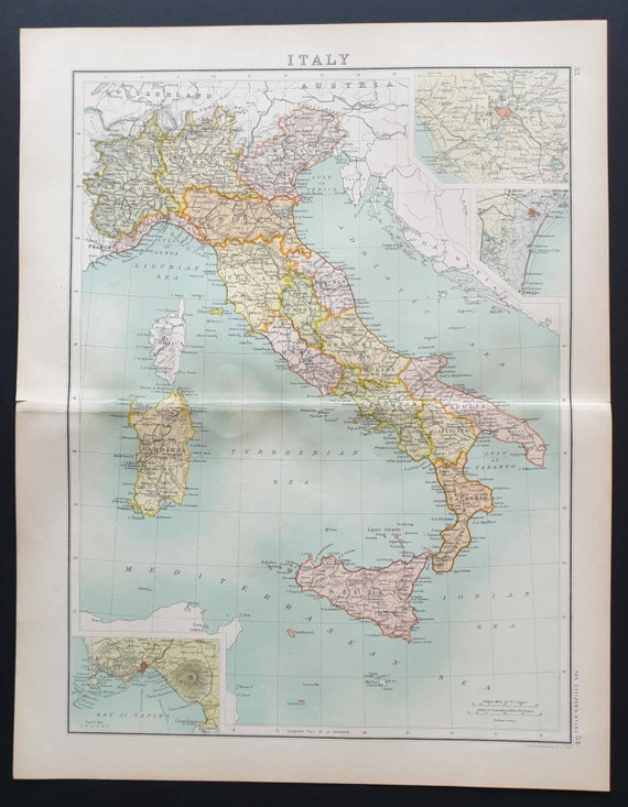 Original 1899 map - Italy