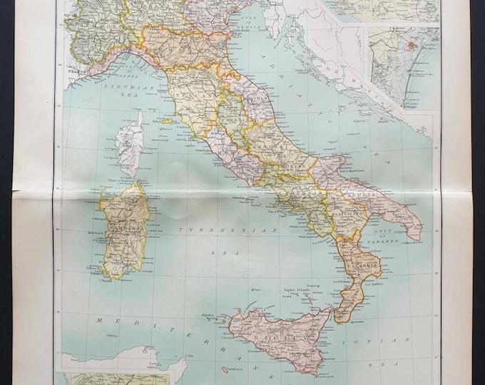 Original 1899 map - Italy