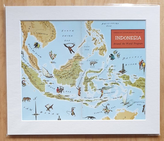 American Geographical Society cover Indonesia map