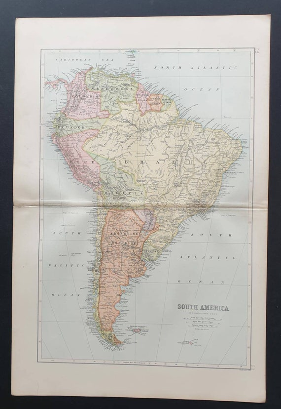 Original 1903 map - South America