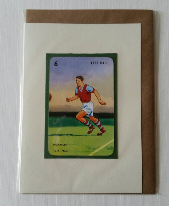 Original 1950s 'Goal' card Burnley