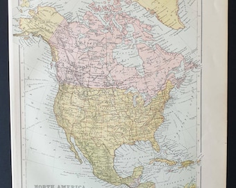 North America - Original 1908 map