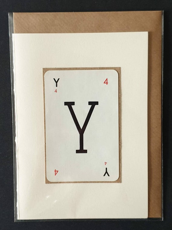 Original vintage Lexicon letter card - Y