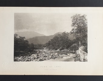 Pass of Leny - Original 1897 Scottish print