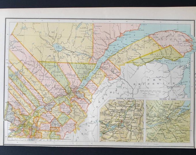 Original 1899 map - Quebec
