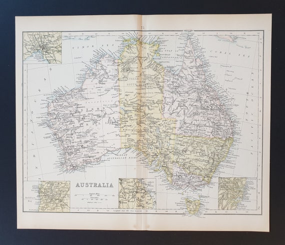 Australia - Original 1898 map