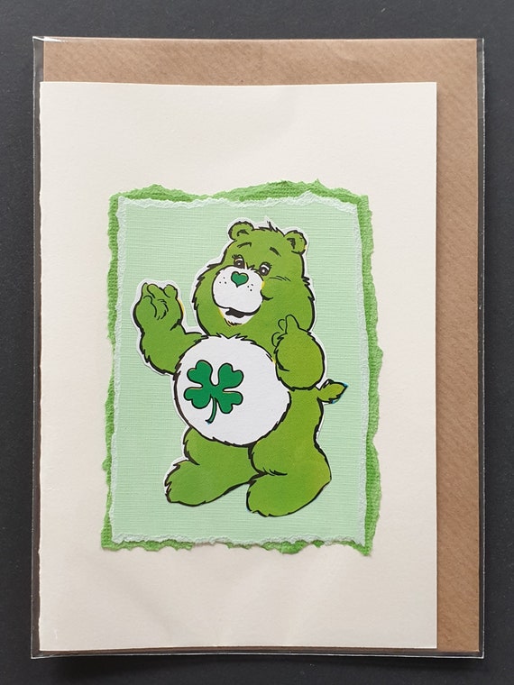 Good Luck Bear - Original vintage Care Bear card