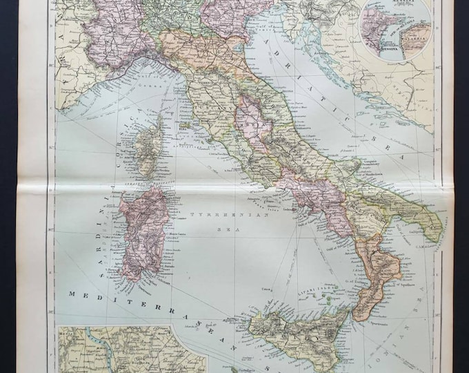 Original 1908 map - Italy
