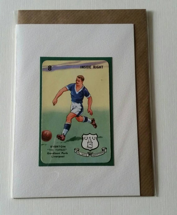 Original 1950s 'Goal' card Everton