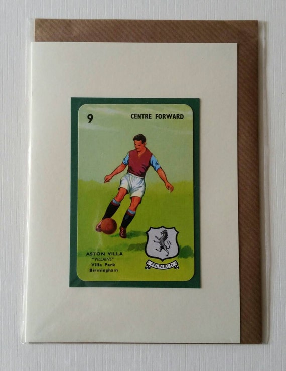 Original 1950s 'Goal' card Aston Villa