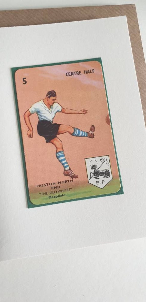 Original 1950s 'Goal' card Preston North End