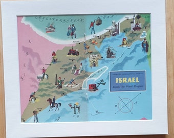 American Geographical Society cover Israel map