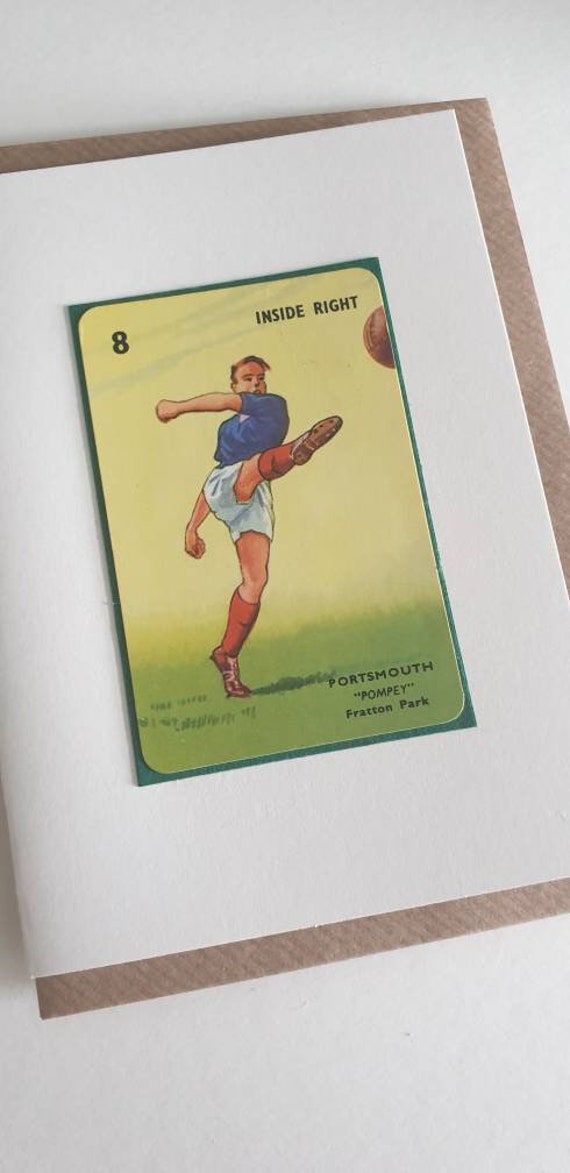 Original 1950s 'Goal' card Portsmouth