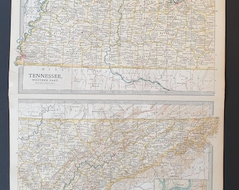 Tennessee - Original 1902 map