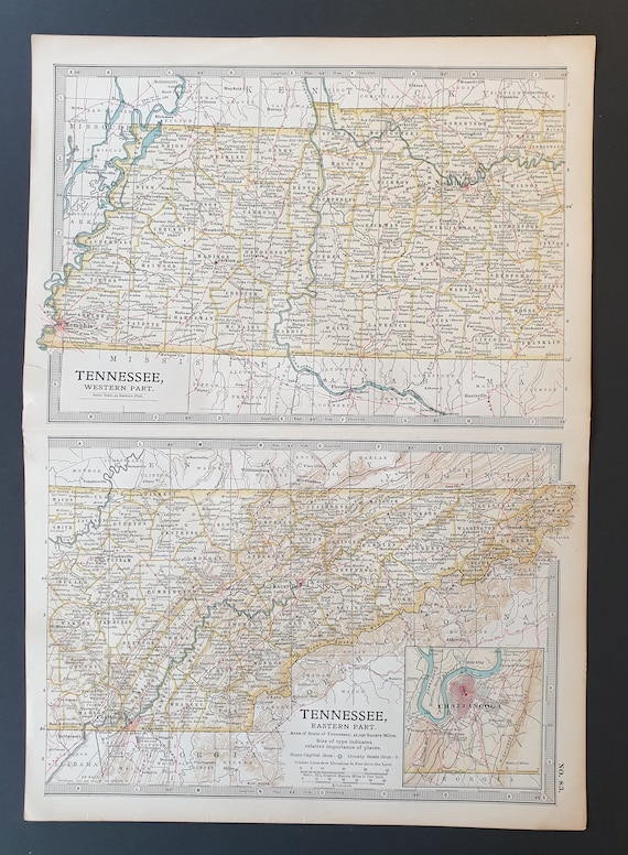 Tennessee - Original 1902 map