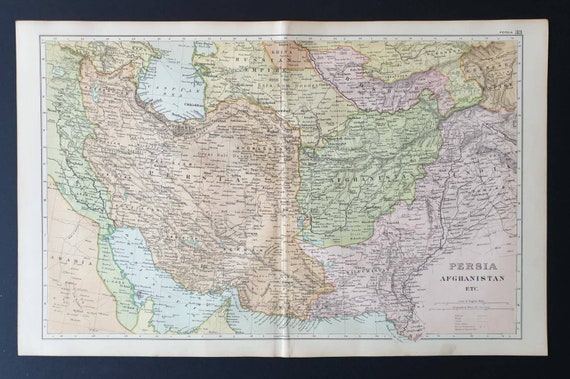 Original 1908 map - Persia