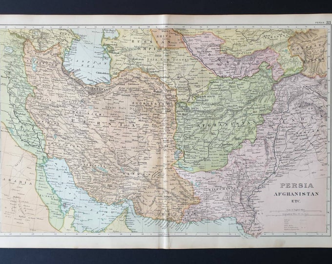 Original 1908 map - Persia