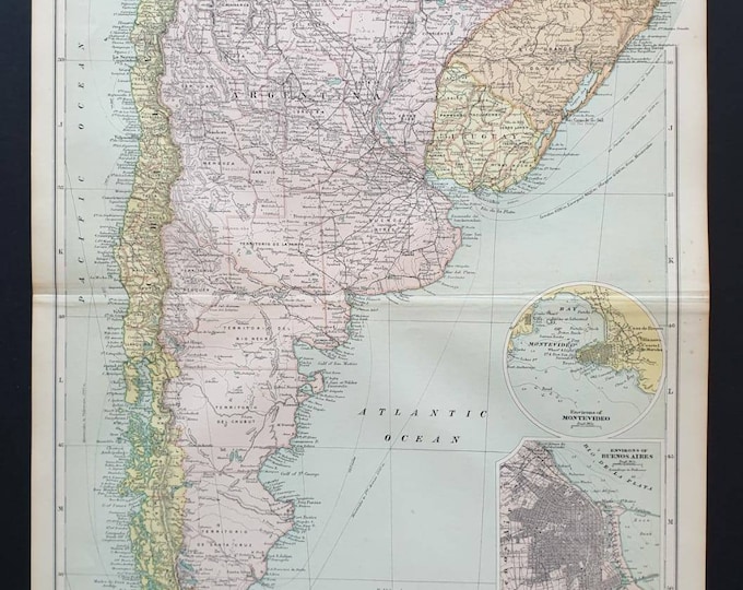 Original 1908 map - Southern South America