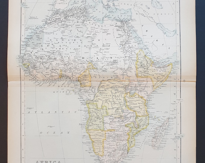 Africa - Original 1898 map