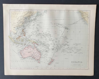 Oceania - Original 1903 map