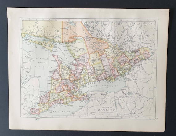 Original 1903 map -  Ontario