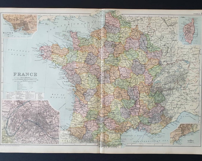 Original 1908 map - France