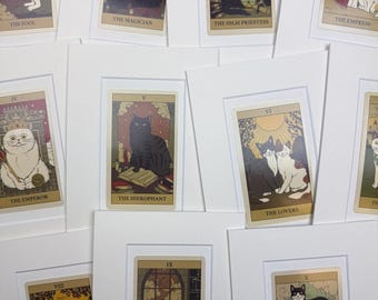 Original Cat Tarot Card in Mount - 0 - 10