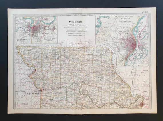 Missouri (Northern Part) - Original 1902 map