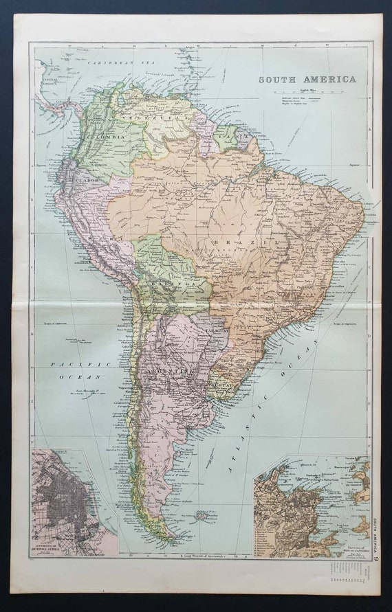 Original 1908 map - South America