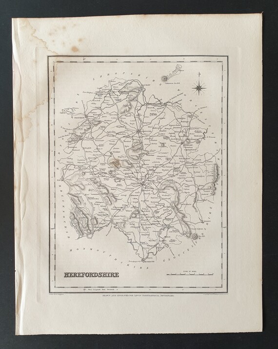 Herefordshire - Original 1831 map