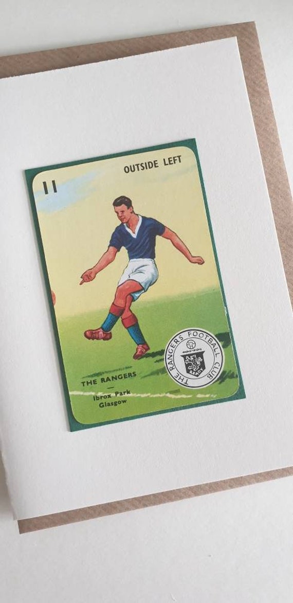 Original 1950s 'Goal' card Glasgow Rangers