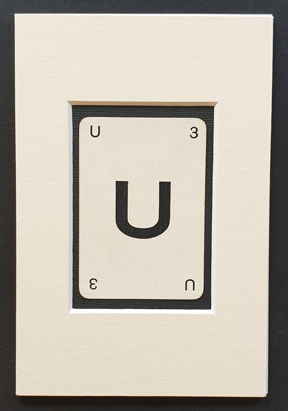 Original vintage letter card in mount - U