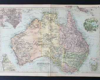 Australia - Original 1908 map