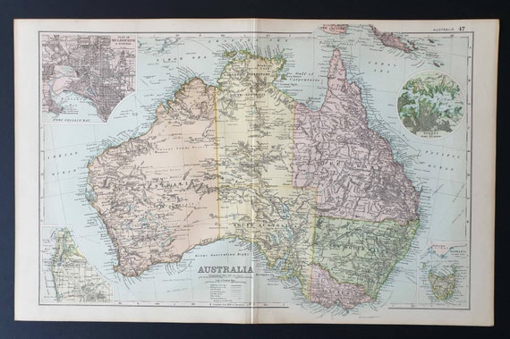 Original 1908 map - Australia